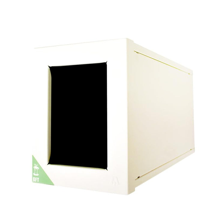 PROREGAL Wertstoffsammler RecycloFlex 60 | 60 Liter, HxBxT 70,5x26,3x34,3cm | Aluminium | Weiss, Wei