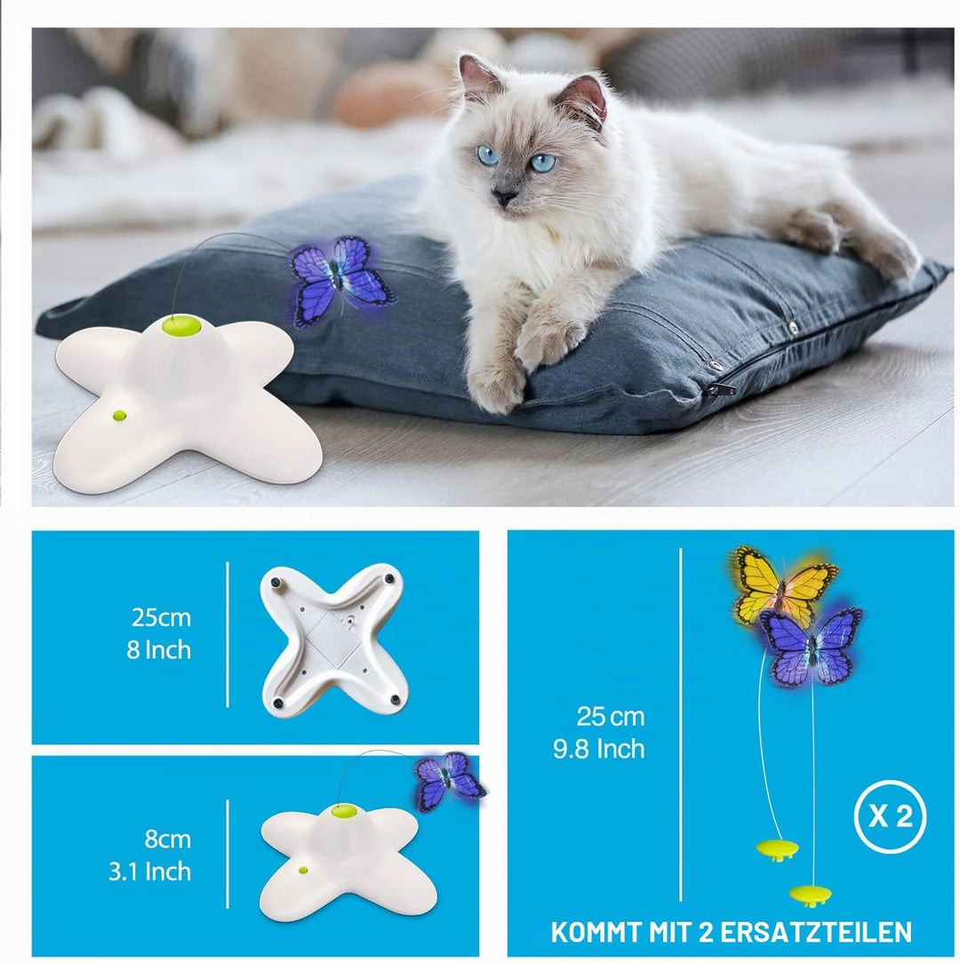 ALL FOR PAWS Katzenspielzeug Interaktive Schmetterling Katze Automatisches Spielzeug Stimulierende K