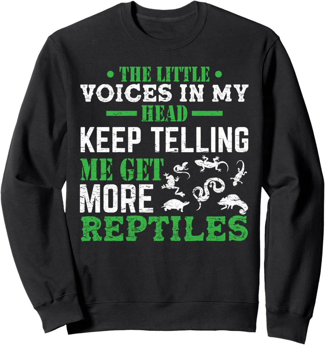 Funny Breeder Get More Reptilien Herping Reptile Sweatshirt