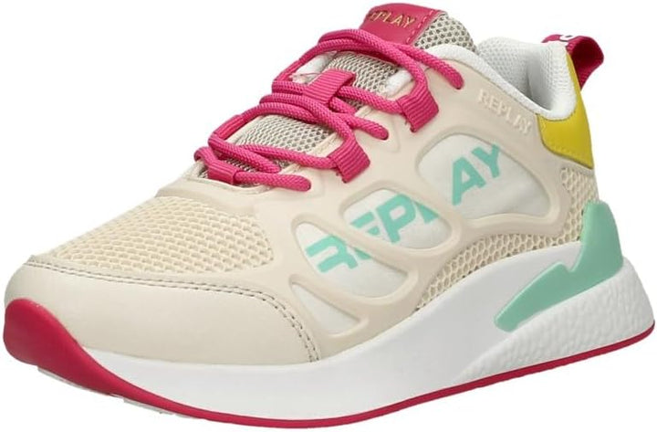 Replay Mädchen Gbs54 .000.c0004s Sneaker 35 EU Lt Beige Multi 31752, 35 EU Lt Beige Multi 31752