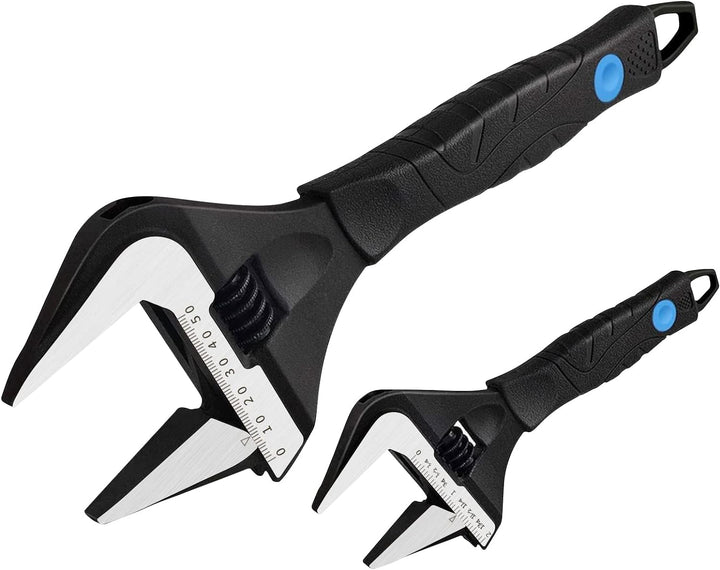 MAXPOWER 2 Stücke Rollgabelschlüssel Set 150mm/250mm Maximale Öffnung 36mm/52mm Rollgabelschlüssel G