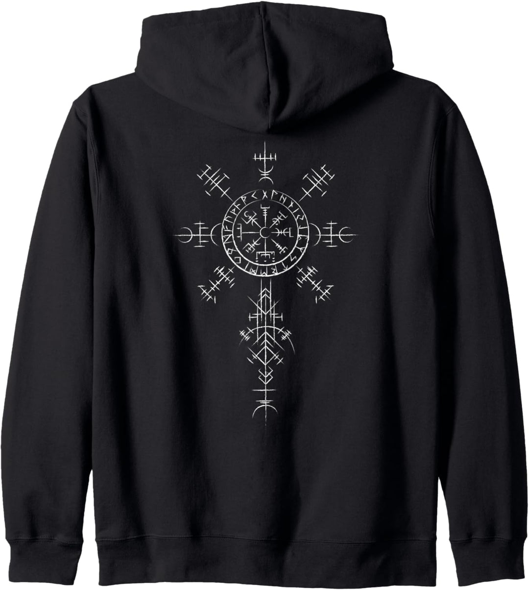 Keltischer Vikinger Vegvisir Kompass Wikinger (on back) Kapuzenjacke