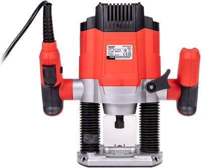WALTER Oberfräse 1200 W mit Hartmetall-Fräsersatz 50 tlg, 55 mm Hubhöhe, Leerlaufdrehzahl 11.000-30.