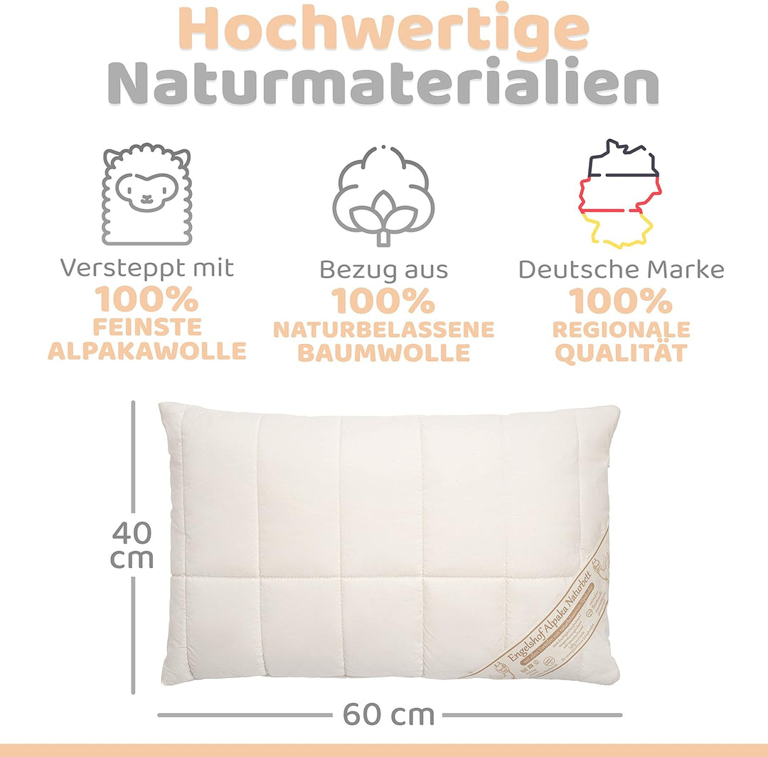 Engelshof Alpakakissen Farisa schmal 40x60 cm SW-Kügelchen 40x60 Cm Füllung: Schafschurwollkügelchen