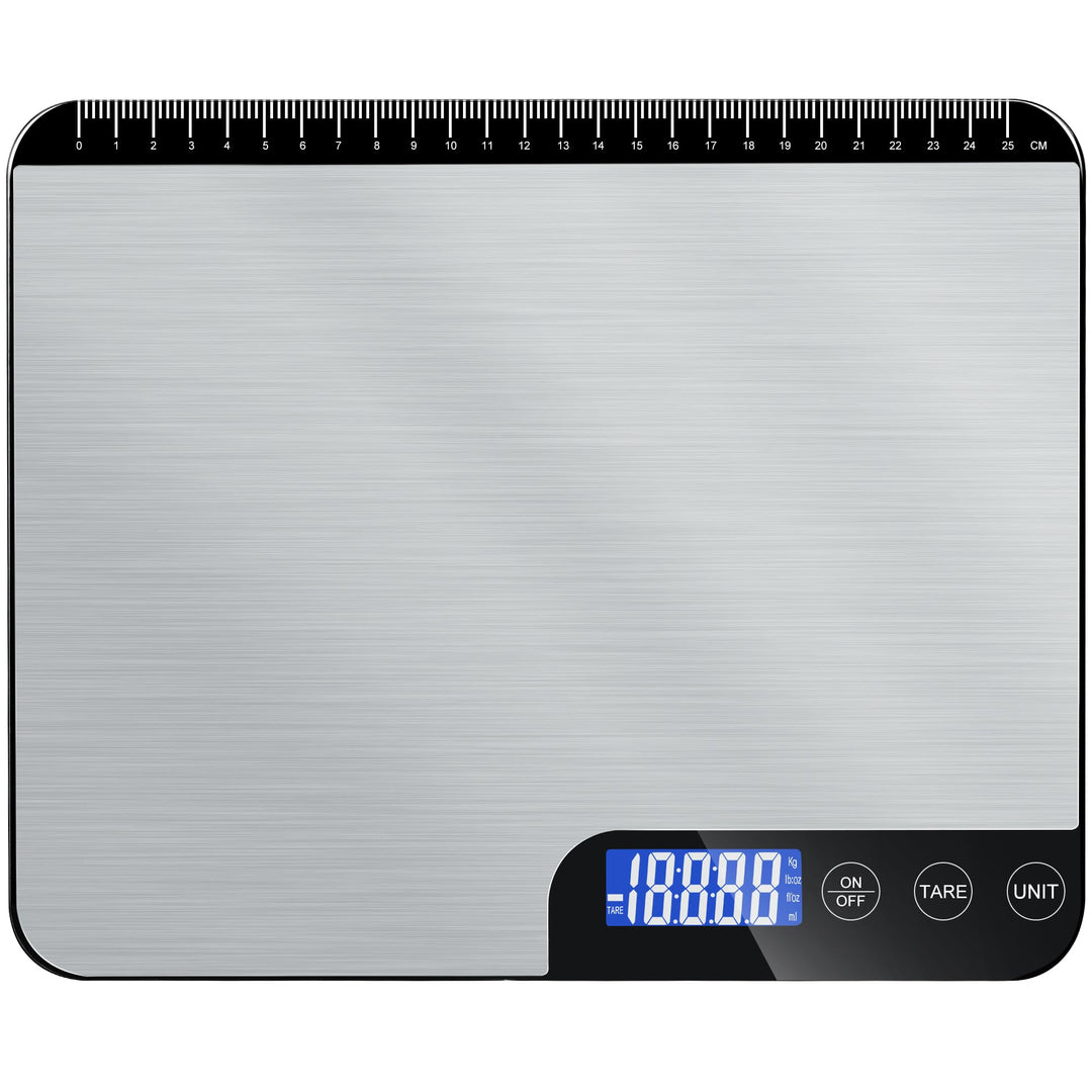 Küchenwaage Digital 20KG,Grosser Wiegefläche Digitalwaage mit Lineal,Professionelle Electronische Wa
