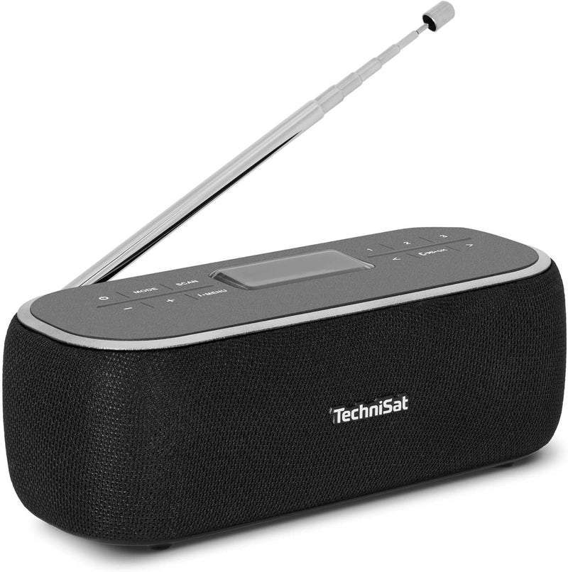 TechniSat VIOLA BT 1 - tragbarer Bluetooth-Lautsprecher mit DAB+ Digitalradio (UKW, DAB, Uhr, Weckti