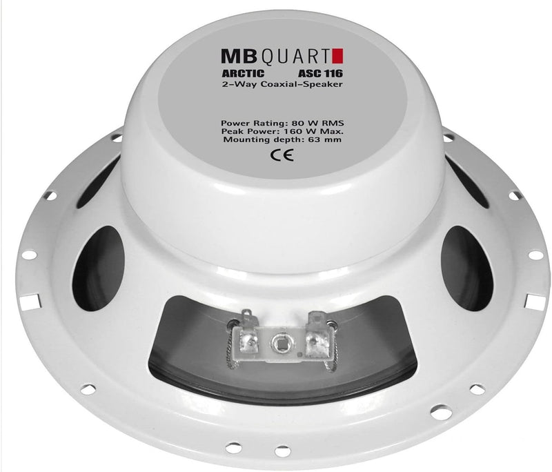 MB Quart ASC 116 2-Wege 160W - Autolautsprecher (2-Wege, 160 W, 80 W, 4 Ohm, 14,3 cm, 1,9 cm)