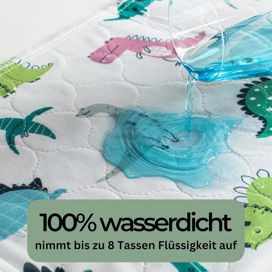 Bettunterlage wasserdicht für Kinder I Einzelbett, Kinderbett, Babybett I Atmungsaktive, waschbare M
