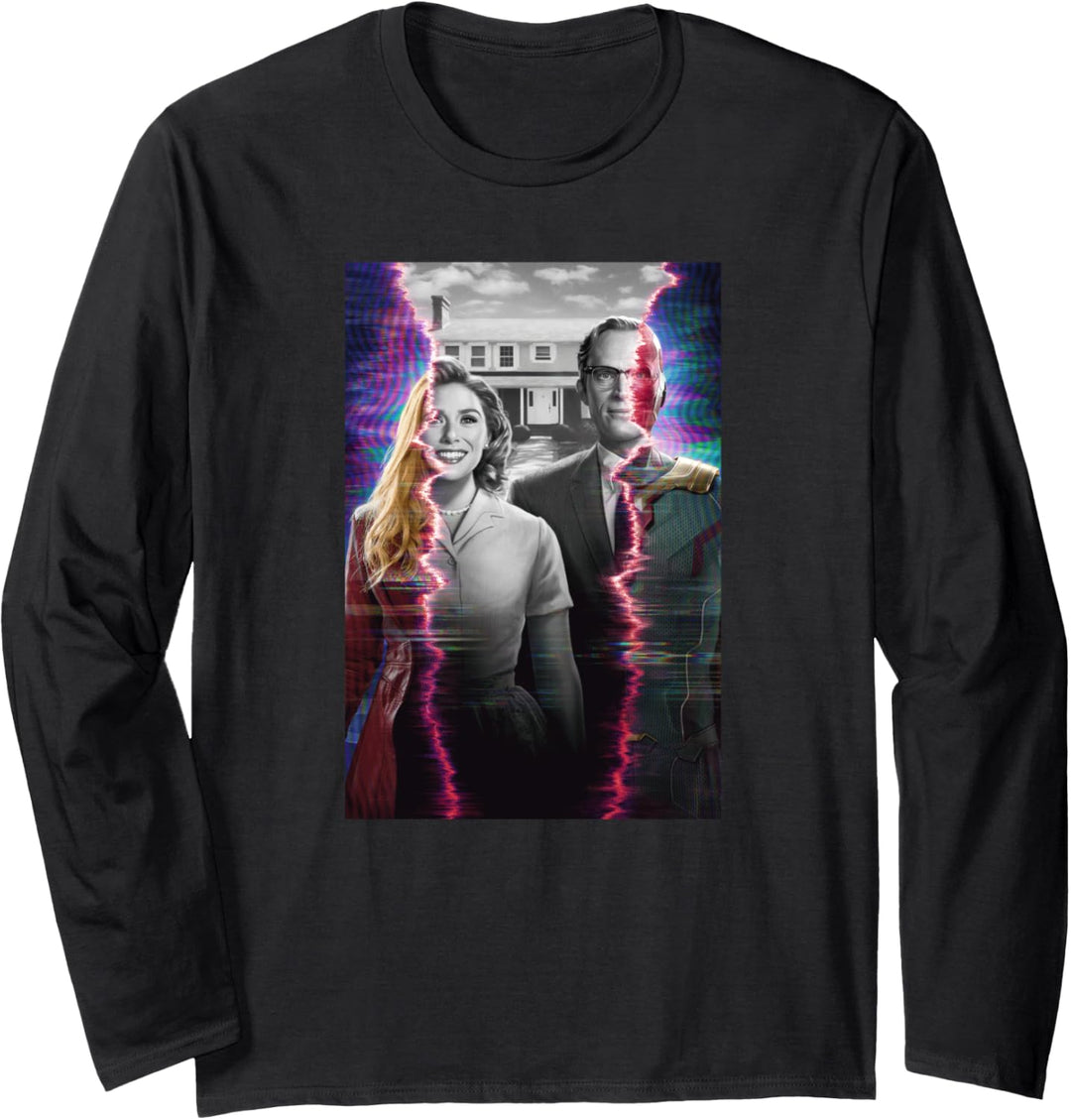 Marvel WandaVision Wanda & Vision Poster Langarmshirt