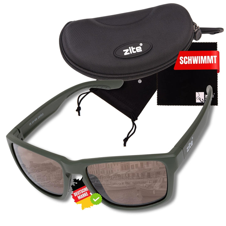 Zite Fishing Polarisationsbrille | Culo | Polbrille Angeln verspiegelt, UV400 & Schwimmfähig | Ultra