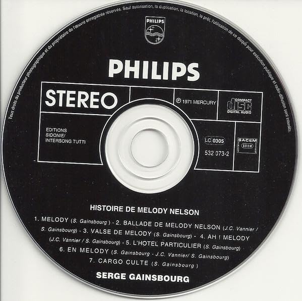 Histoire de Melody Nelson, Audio-CD