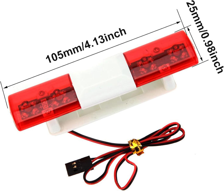 KEEDA RC Modell LED Polizei Nacht Blitzlicht Lampe Alarming Licht für 1/10 1/8 RC HSP Kyosho Traxxas