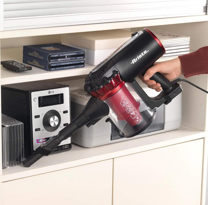 Ariete 2759 Handy Force RBT, 2-in-1-Akku-Staubsauger und Krümelsauger, HEPA-Filter, Beutellose Zyklo