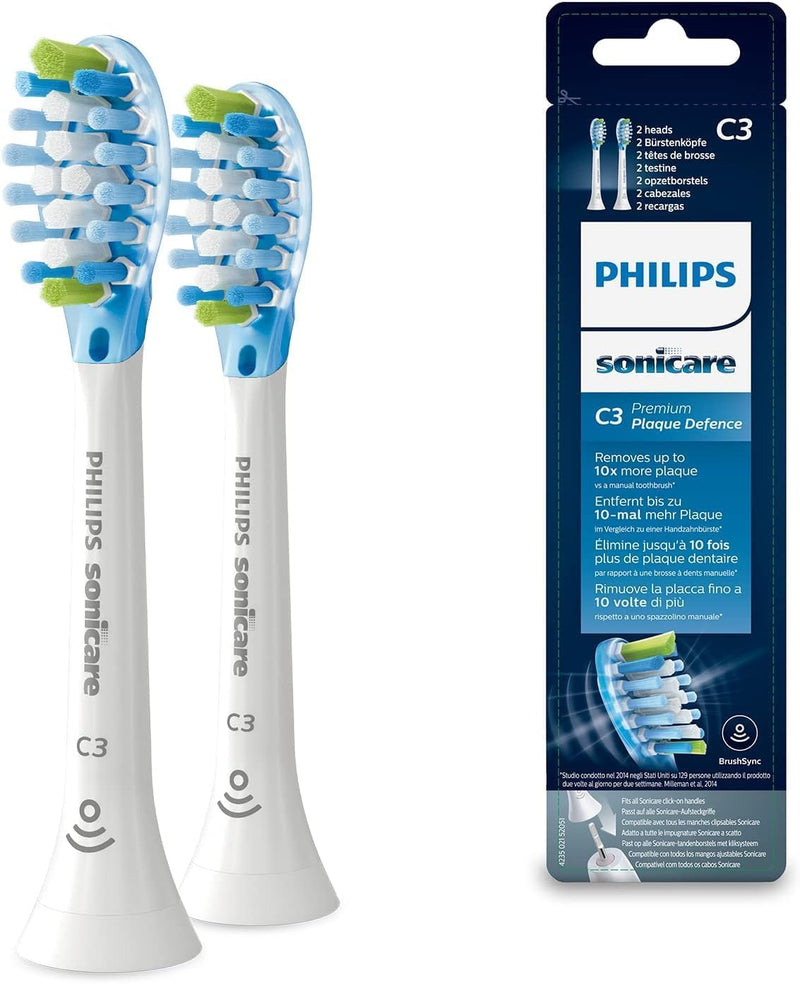 Philips Sonicare Original AdaptiveClean Standard-Schallzahnbürstenköpfe - 2er-Pack in Weiss (Modell