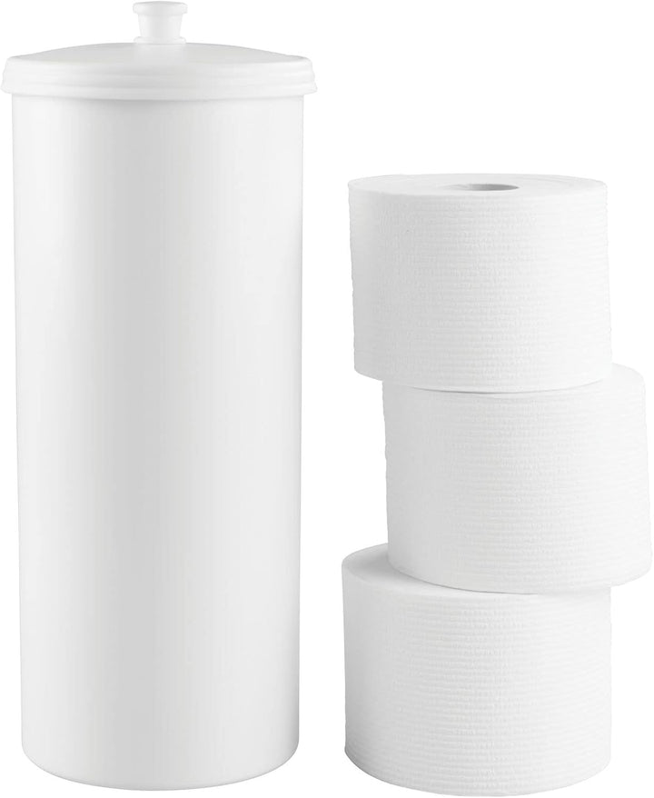 mDesign grosser Toilettenpapierbehälter mit Deckel - Toilettenpapieraufbewahrung aus Kunststoff (Dur