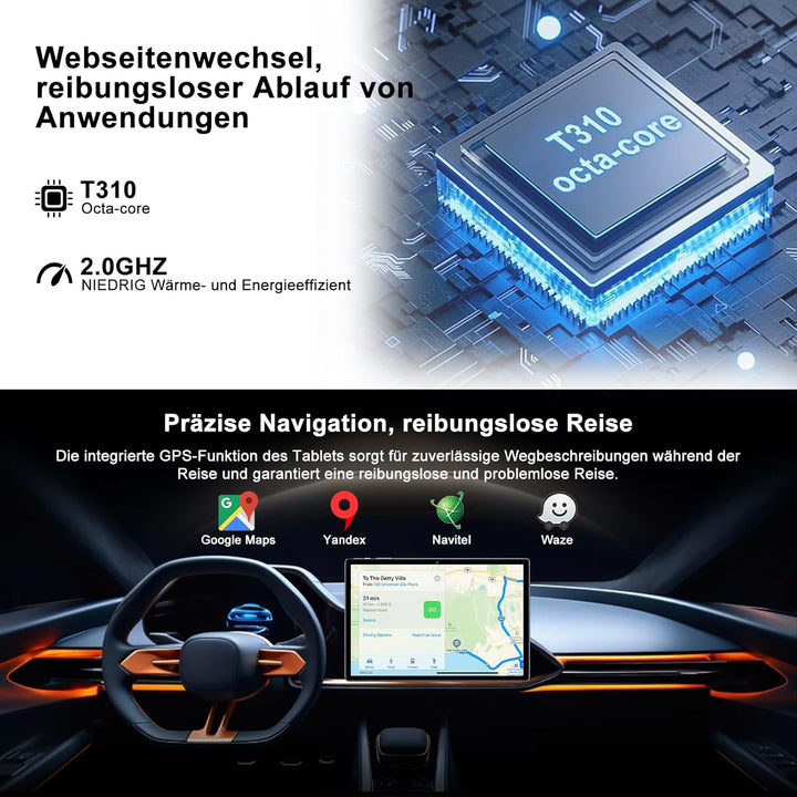 Tablet 10.1 Zoll Android 15 Tablet 【30 GB RAM + 128 GB ROM+2TB】【Gemini AI】, Widevine L1, Octa Core,