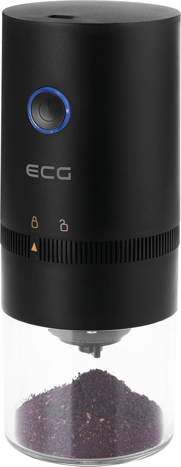 ECG KM 150 Minimo Black, Tragbare elektrische Kaffeemühle