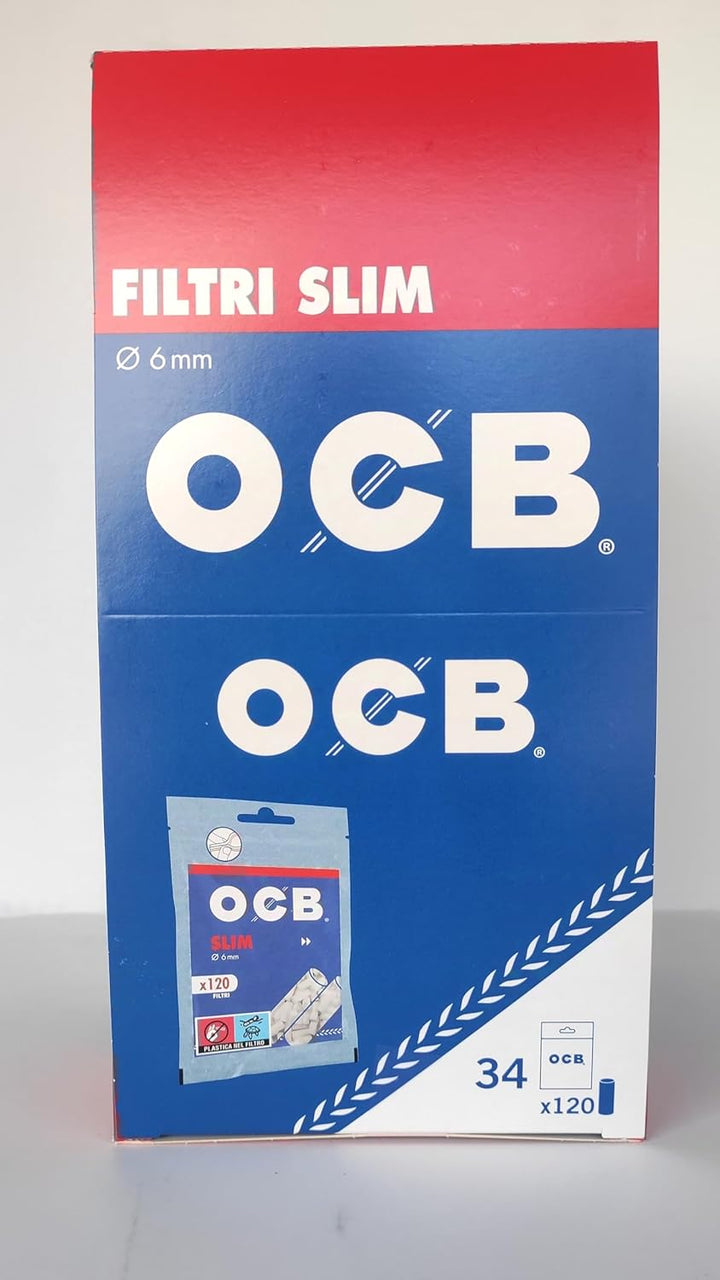 OCB FILTRI Slim 6 MM - 34 Buste DA 120 FILTRI