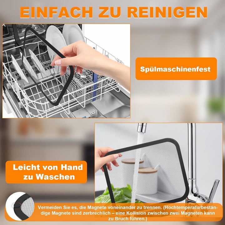 Edelstahl Spritzschutz Heissluftfritteuse Zubehör Kompatibel mit Cosori Airfryer 8,5L/ Dual Blaze Tw