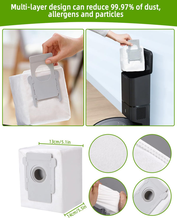 Ersatzteile Zubehör für iRobot Roomba i7 i7+ j7 j7+ i3 i3+ i4+ i6 i6+ E5 E6 | Bürsten Zubehör für Ro