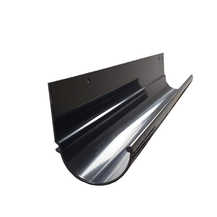Renoplast R50 Dachrinne 200 cm Aluminium RAL 7024 Graphitgrau – Dachrinne Balkon Terrasse Entwässeru