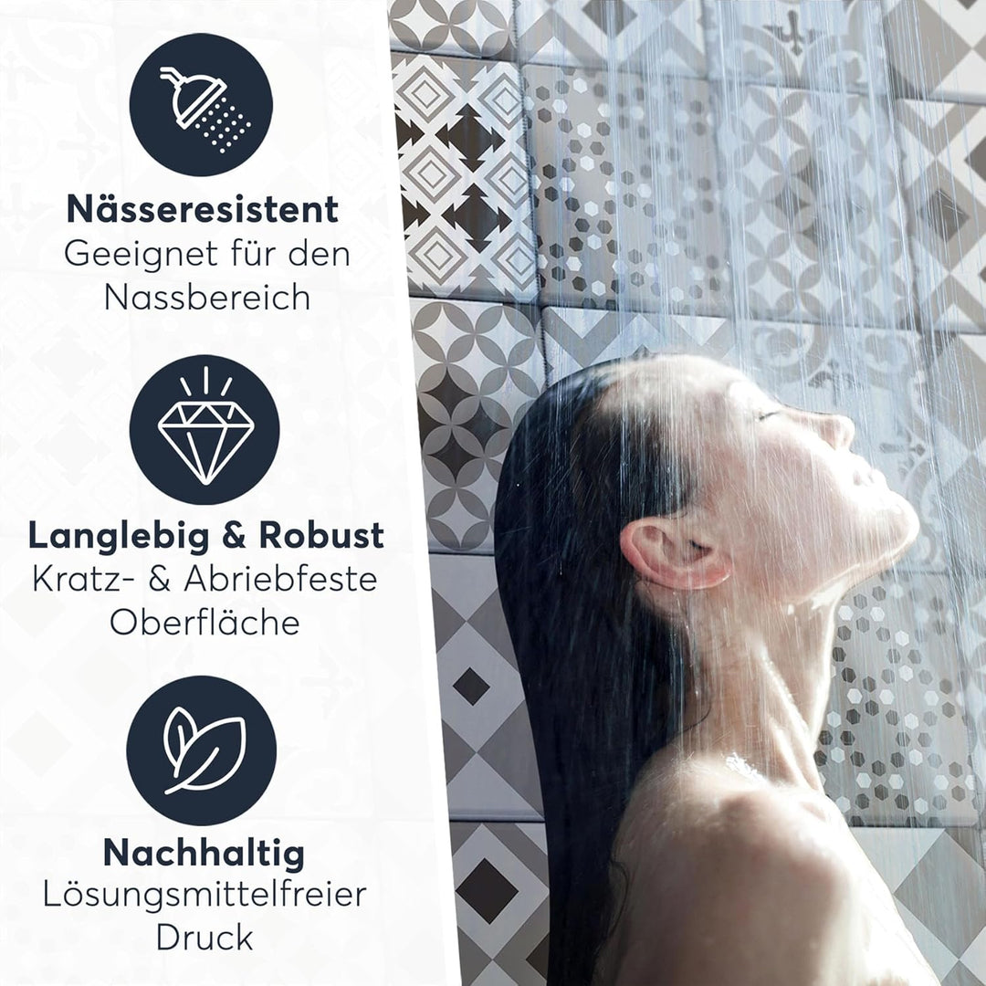 CREATISTO Klebefliesen Stickerfliesen Fliesenfolie - Hochwertige Aufkleber Sticker für Fliesen I Kle