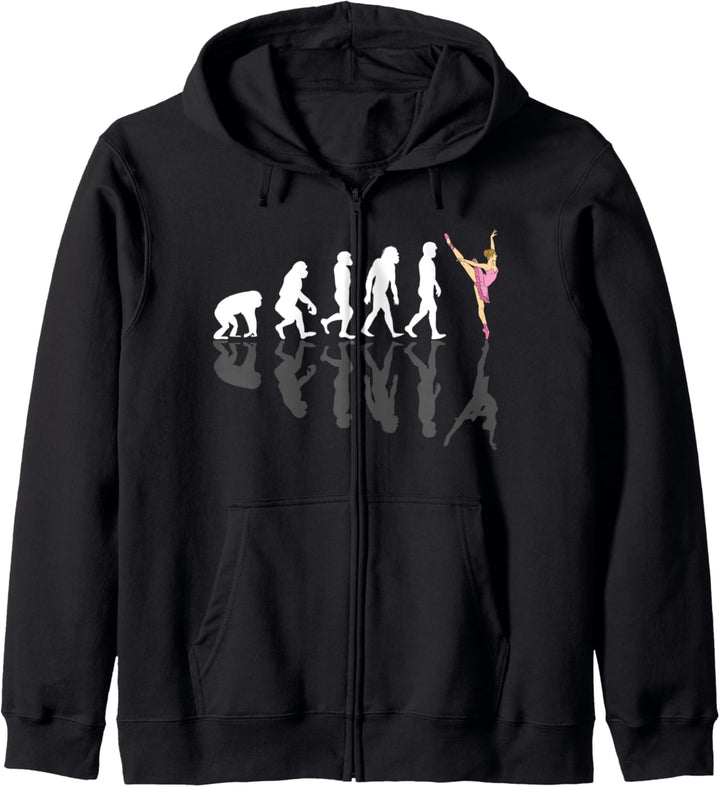 Evolution einer Ballerina I Ballett Tänzerin Kapuzenjacke