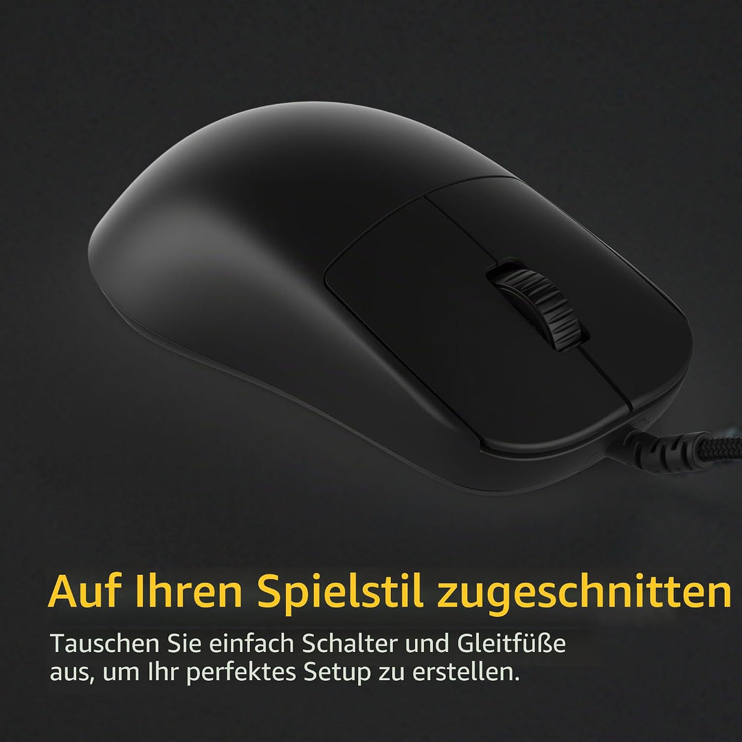 ENDGAME GEAR OP1 8k v2 Schwarz – Esports Gaming Maus mit Kabel, 30K DPI optischem Sensor, 8000Hz Pol