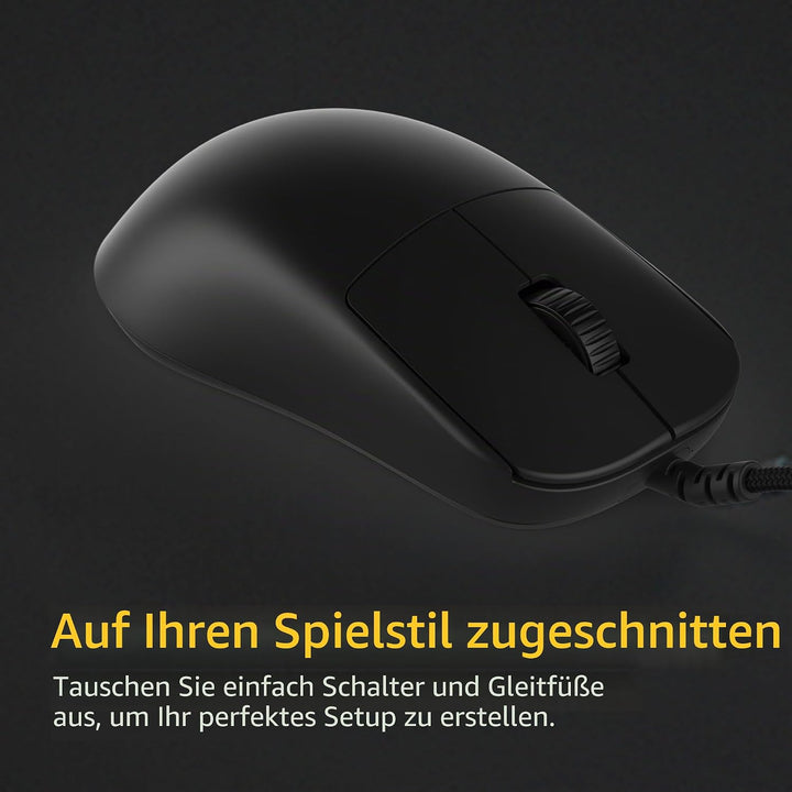 ENDGAME GEAR OP1 8k v2 Schwarz – Esports Gaming Maus mit Kabel, 30K DPI optischem Sensor, 8000Hz Pol