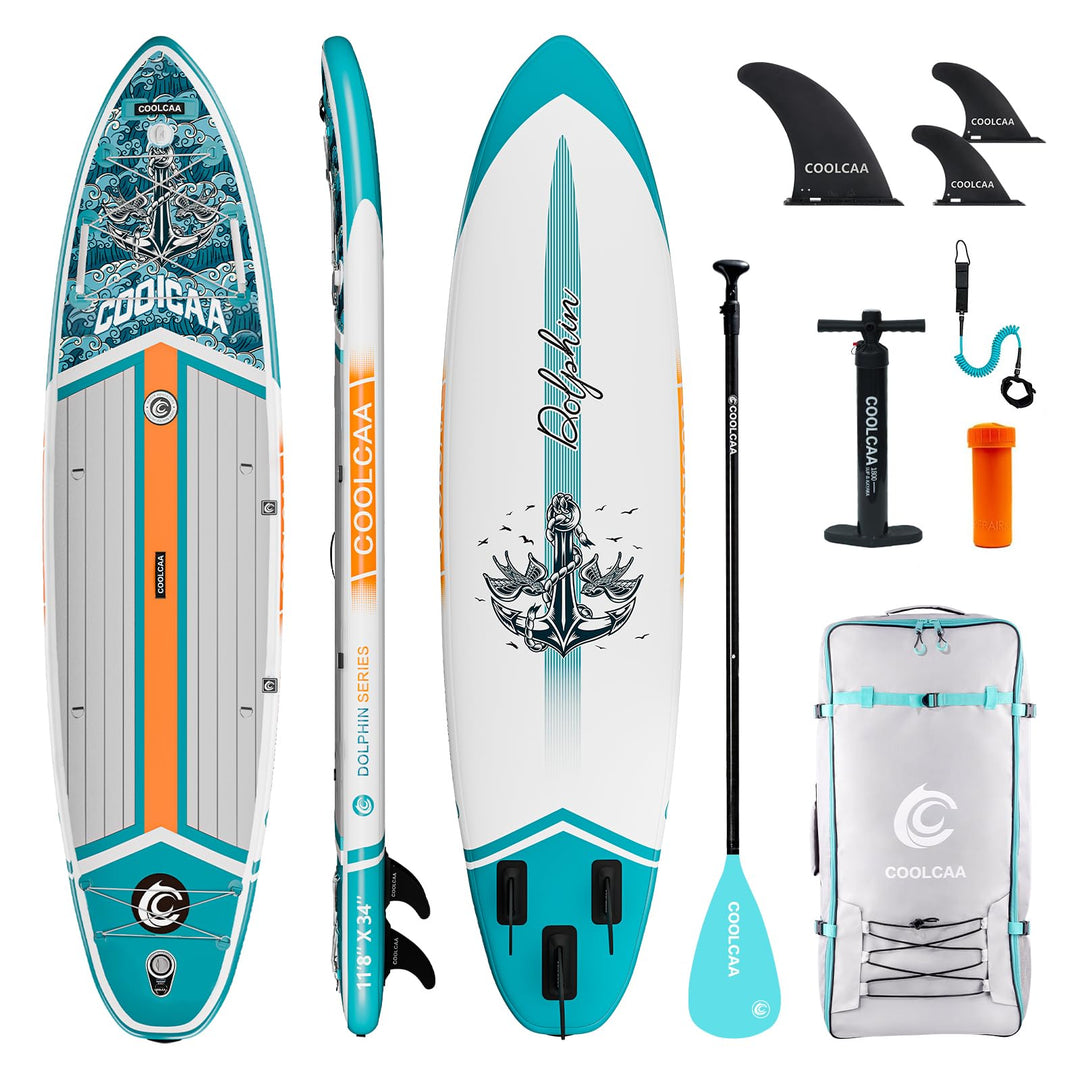 COOLCAA SUP Board, 355cm (Extra Gross) Stand Up Paddling Board, Aufblasbares Stand-Up Paddle Board m