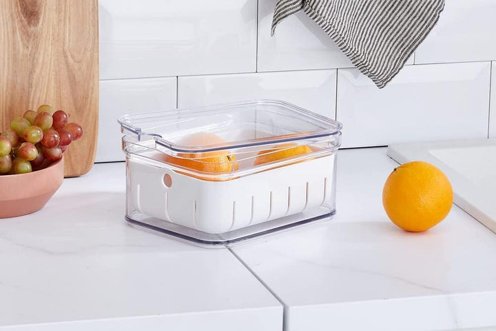 iDesign 56600 Küchen Organizer, grosser Drehteller mit 2 Ebenen aus BPA-freiem Kunststoff 23 cm & 71