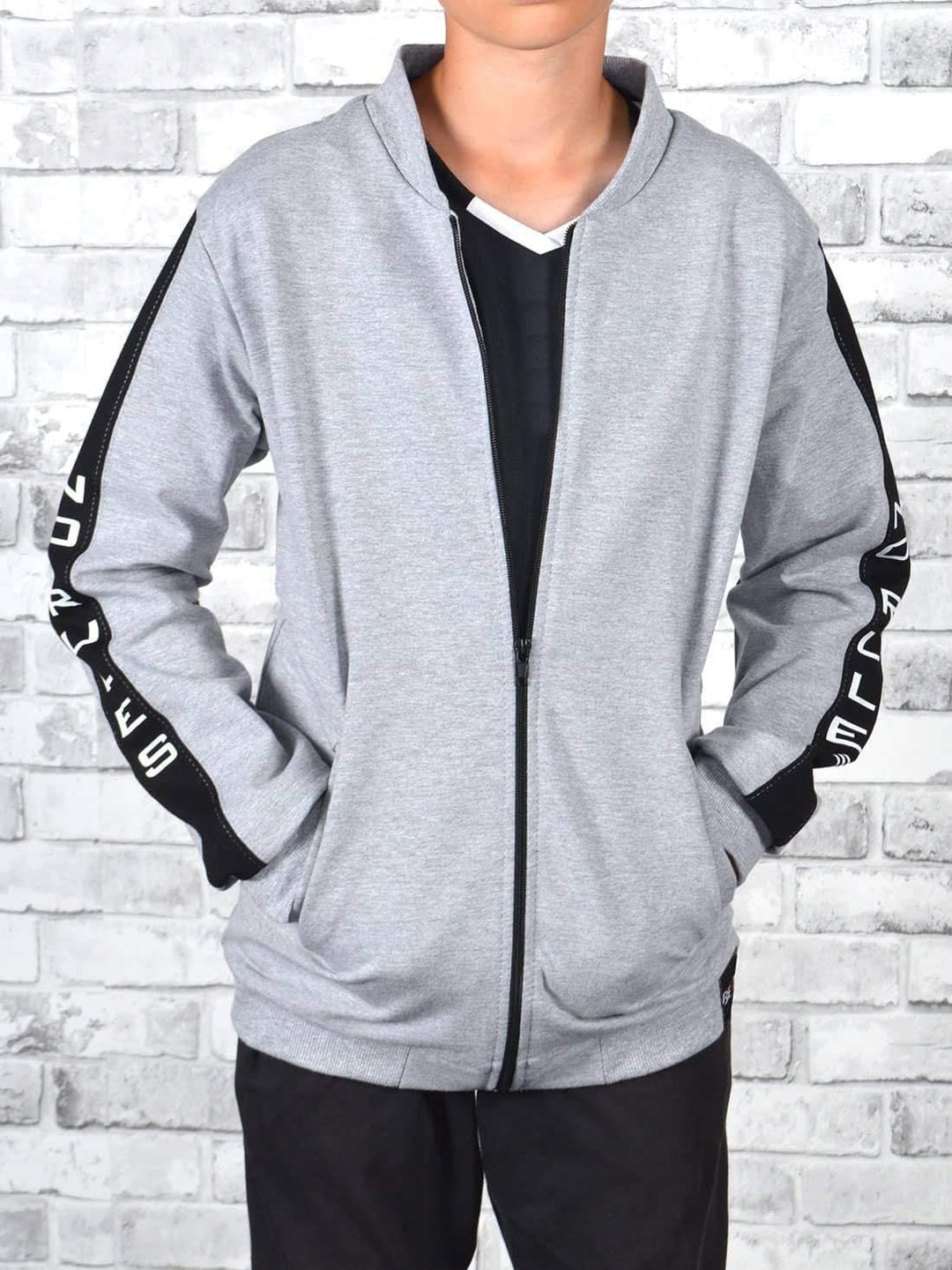 BEZLIT Jungen Kinder Hoodie Pullover Sweatjacke 30238 104 Grau, 104 Grau
