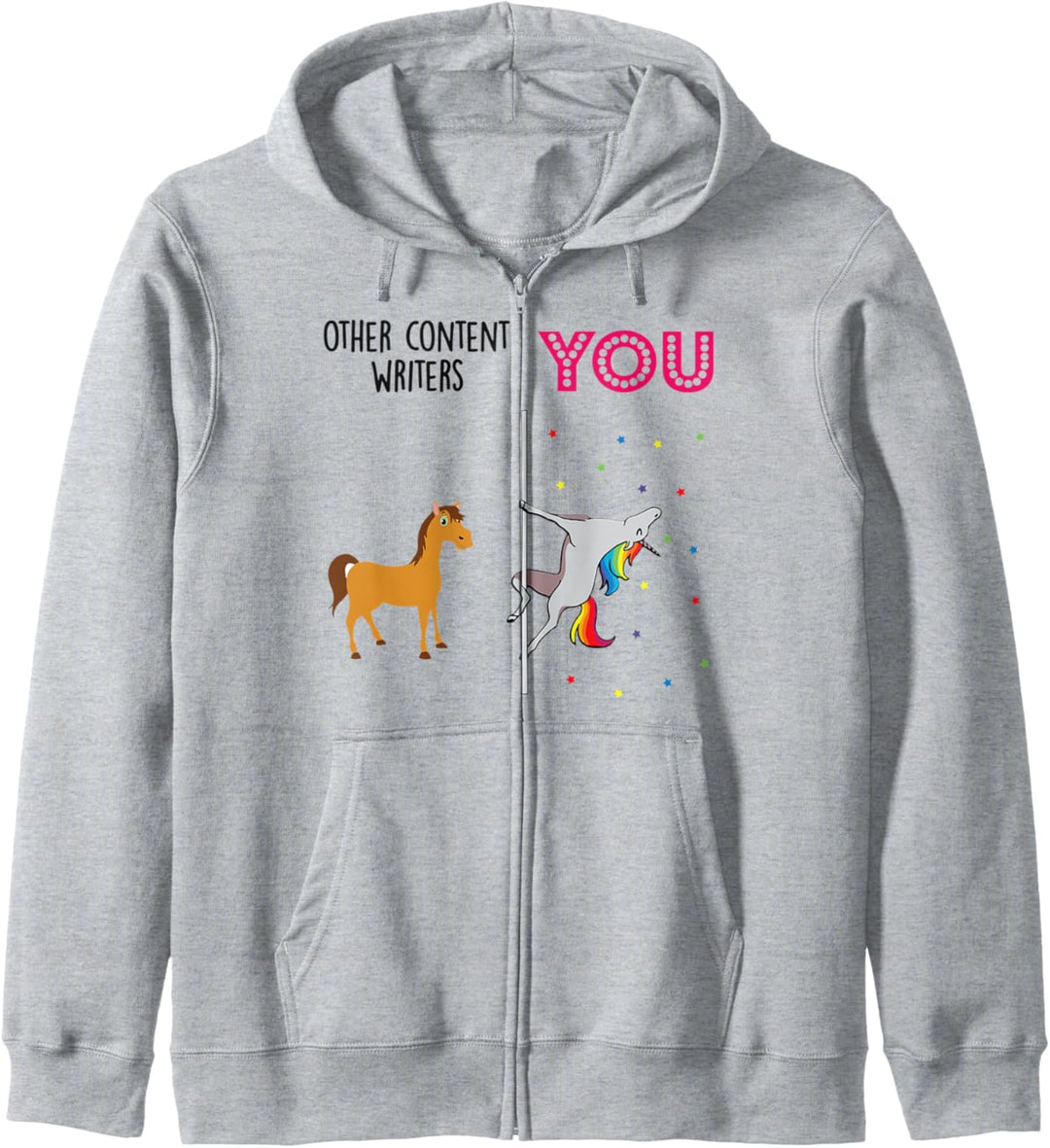 content writer Funny Unicorn Kapuzenjacke