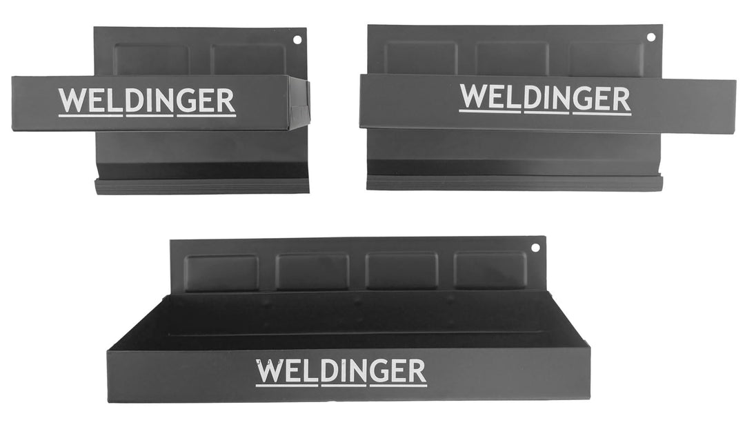 WELDINGER 3er-Set Magnetablagen klein, medium, gross, 3er-Set Magnetablage