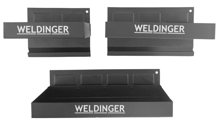 WELDINGER 3er-Set Magnetablagen klein, medium, gross, 3er-Set Magnetablage