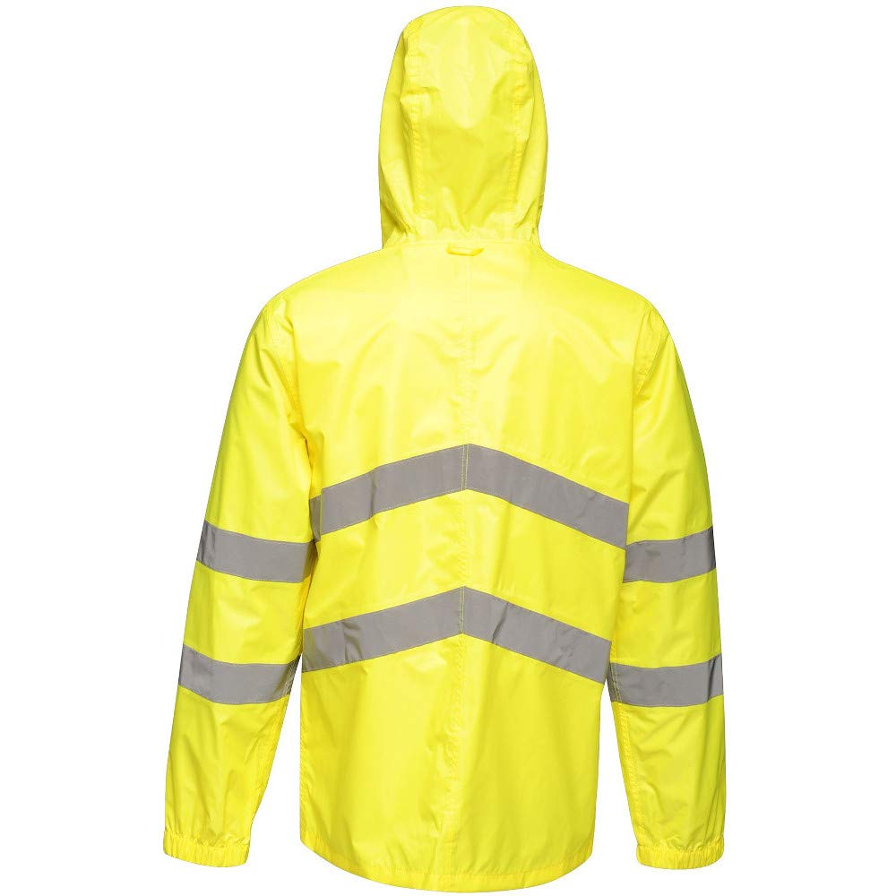 Regatta TRW497 20090 professionelle Warnschutzjacke, wasserfest und winddicht, verstaubar, Gelb, Grö