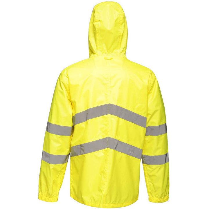 Regatta TRW497 20090 professionelle Warnschutzjacke, wasserfest und winddicht, verstaubar, Gelb, Grö