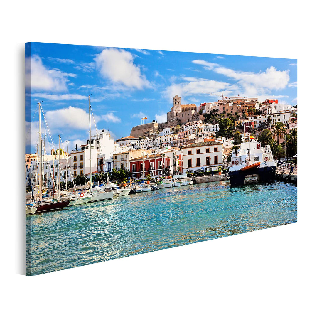islandburner Bild auf Leinwand Ibiza Alte Stadt Eivissa Spanien Balearen Bilder Wandbilder Poster Le