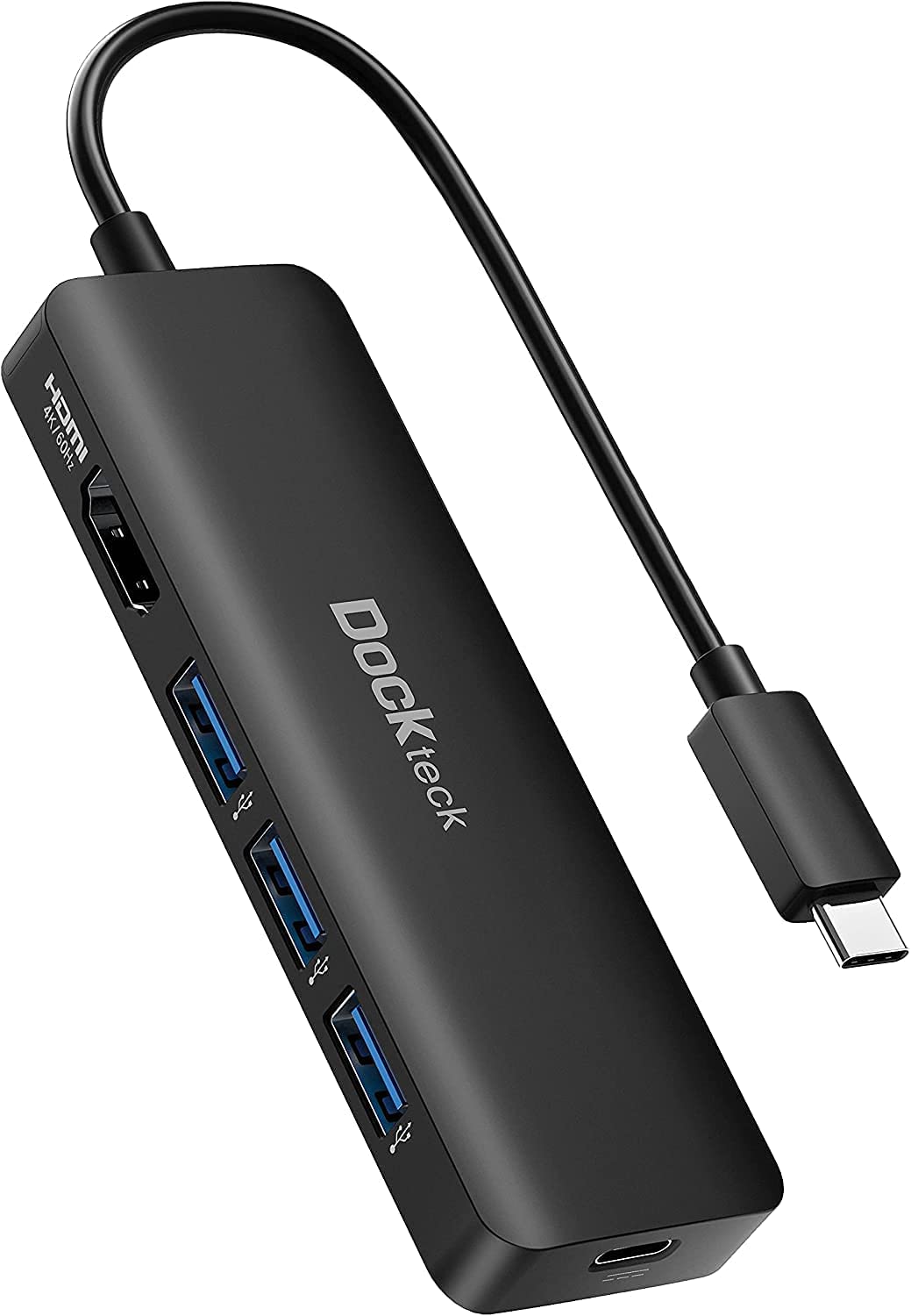 USB C Hub für MacBook Air M2, Dockteck 5 in 1 Dock USB C HDMI Adapter 4k 60hz, 3 USB-3.0, 100W PD fü