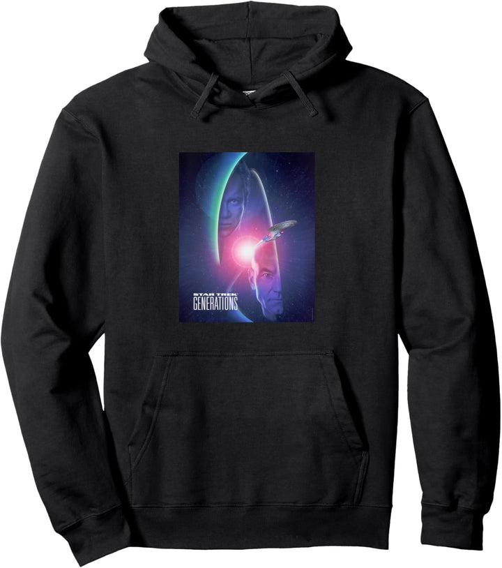 Star Trek: Generations Kirk & Picard Logo Pullover Hoodie