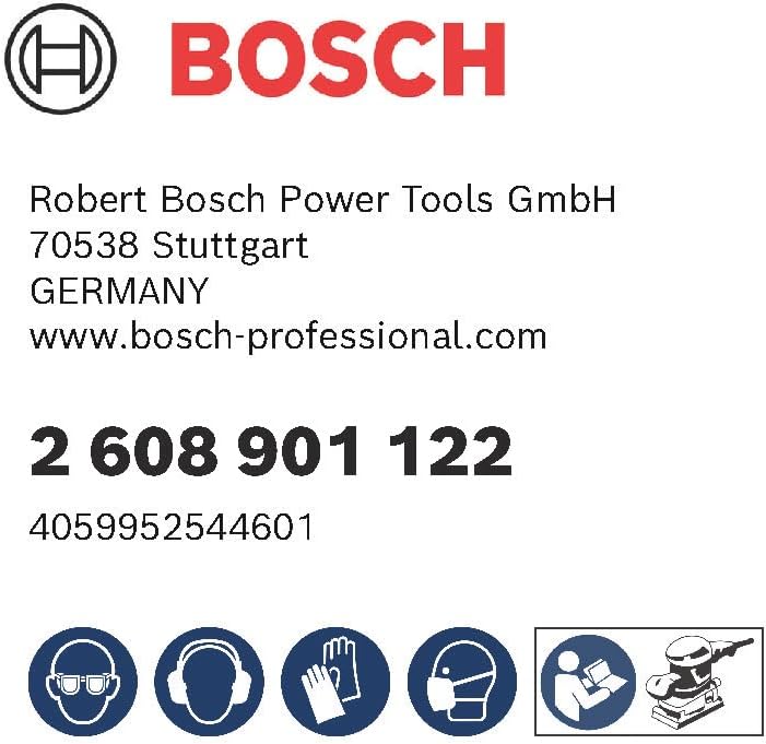 Bosch Accessories 50x Schleifpapier Expert C470 mit 6 Löchern (für Hartholz, Farbe auf Holz, Ø 150 m