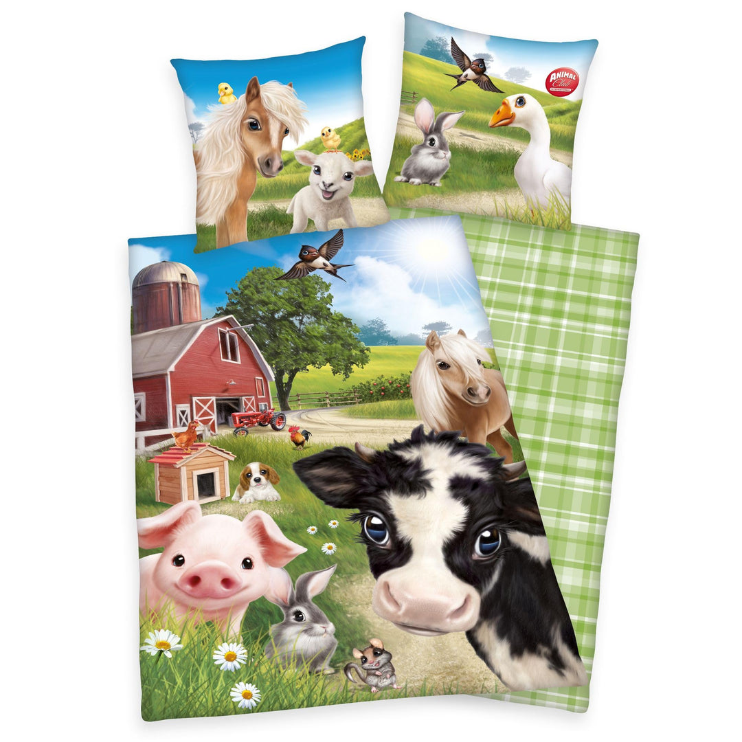 Herding Bettwäsche Farm World Bauernhof Tiere 135 x 200 cm 100% Baumwolle