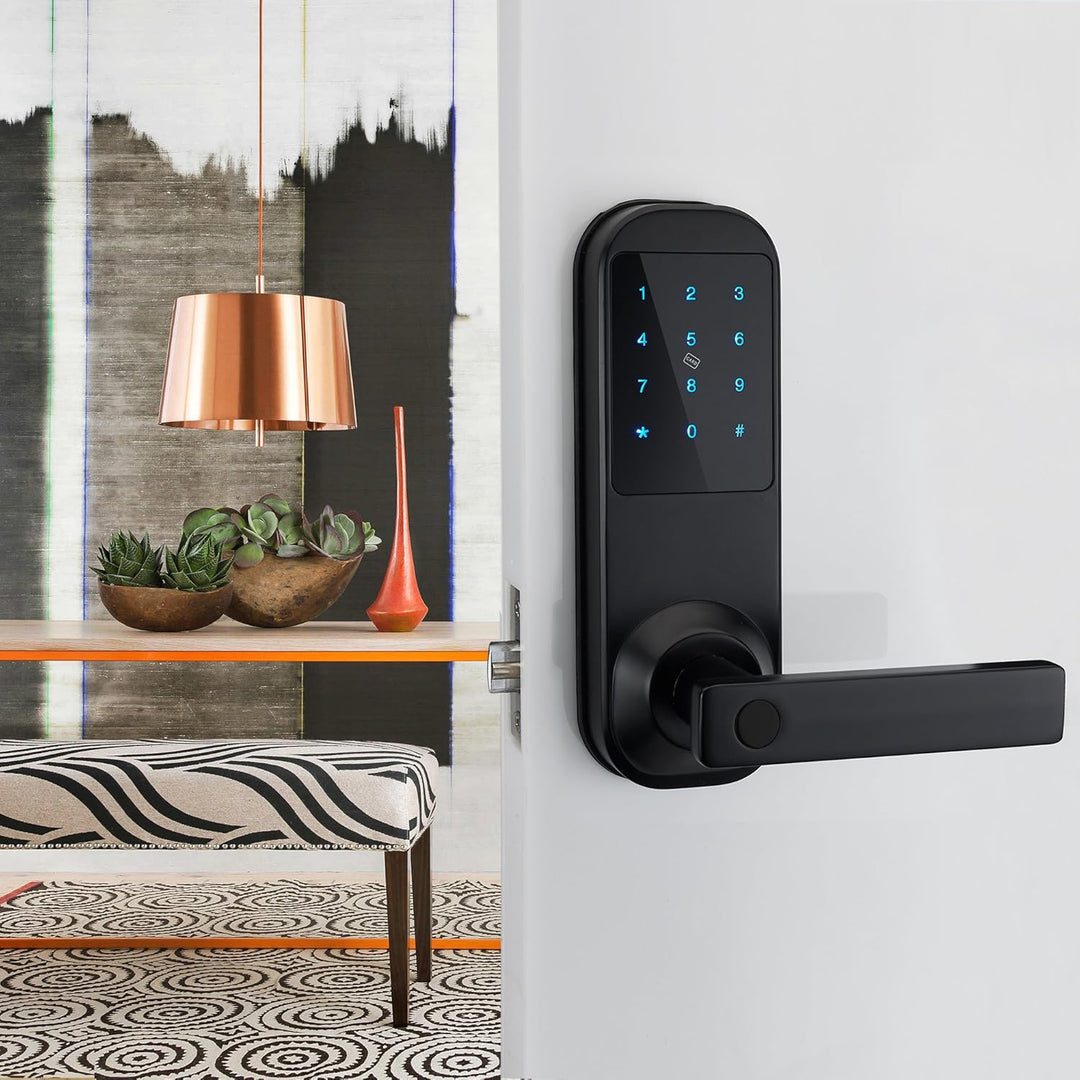 Haifuan Touchscreen-Digitalschlösser, Bluetooth, mit App, Code, Karte und Schlüssel HFAM10B-ORB-R, H