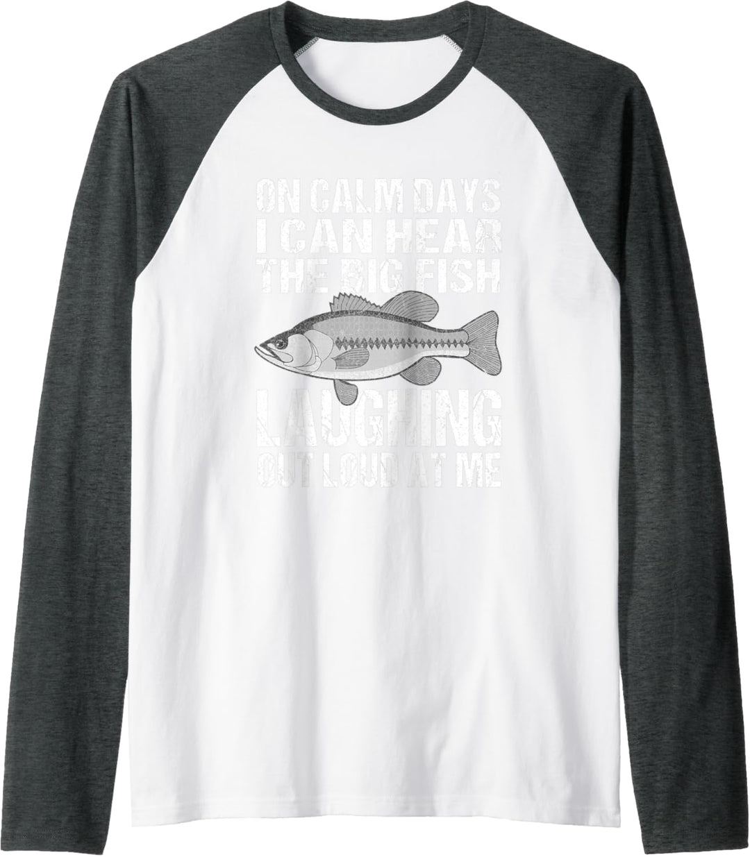 Fish Laughing At Me Funny Fishing Raglan