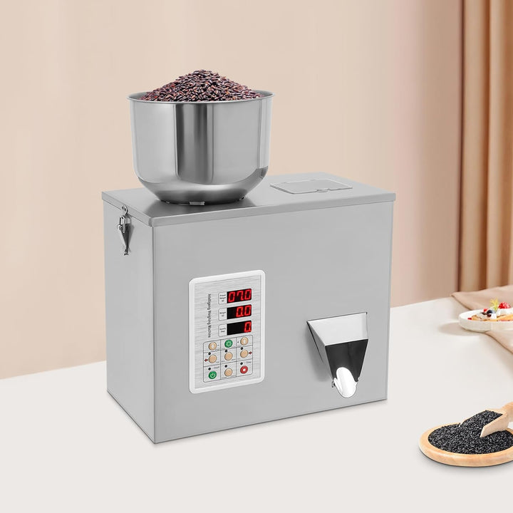 Abfüllmaschine, Verpackungsmaschine, Dosieranlage, 1-50g &amp; 2-5s/Beutel &amp; LCD Display, Edelstahl, für