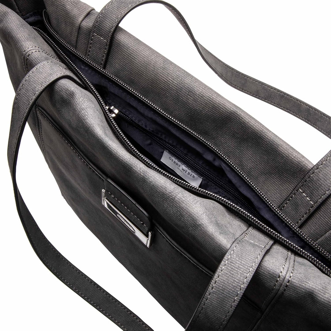 Gerry Weber be different Shopper, grosse Damen Tasche für die Stadt, geräumiger Shopper in Grau