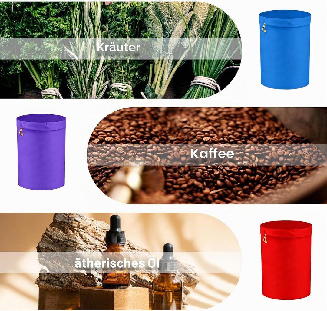 Hyindoor 20L 5 Gallon 4 Beutel Bubble Bag Kräutereis Essence Extraktion Beutel Kit mit Presssieb und