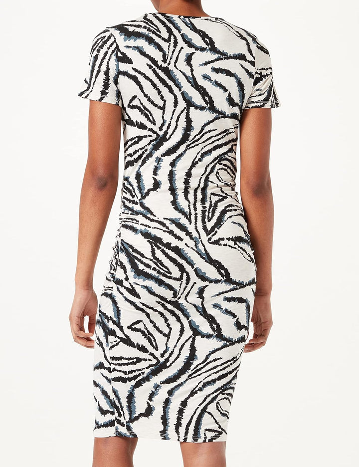 Noppies Maternity Damen Dress Short Sleeve Allover Print London Kleid, Turtledove-P772, S