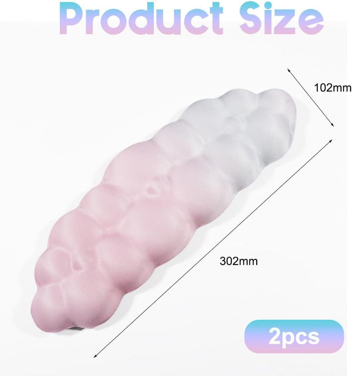 L-förmige Cloud Handballenauflage Tastatur – Ergonomische Armauflage Schreibtisch,Memory-Schaum Ellb