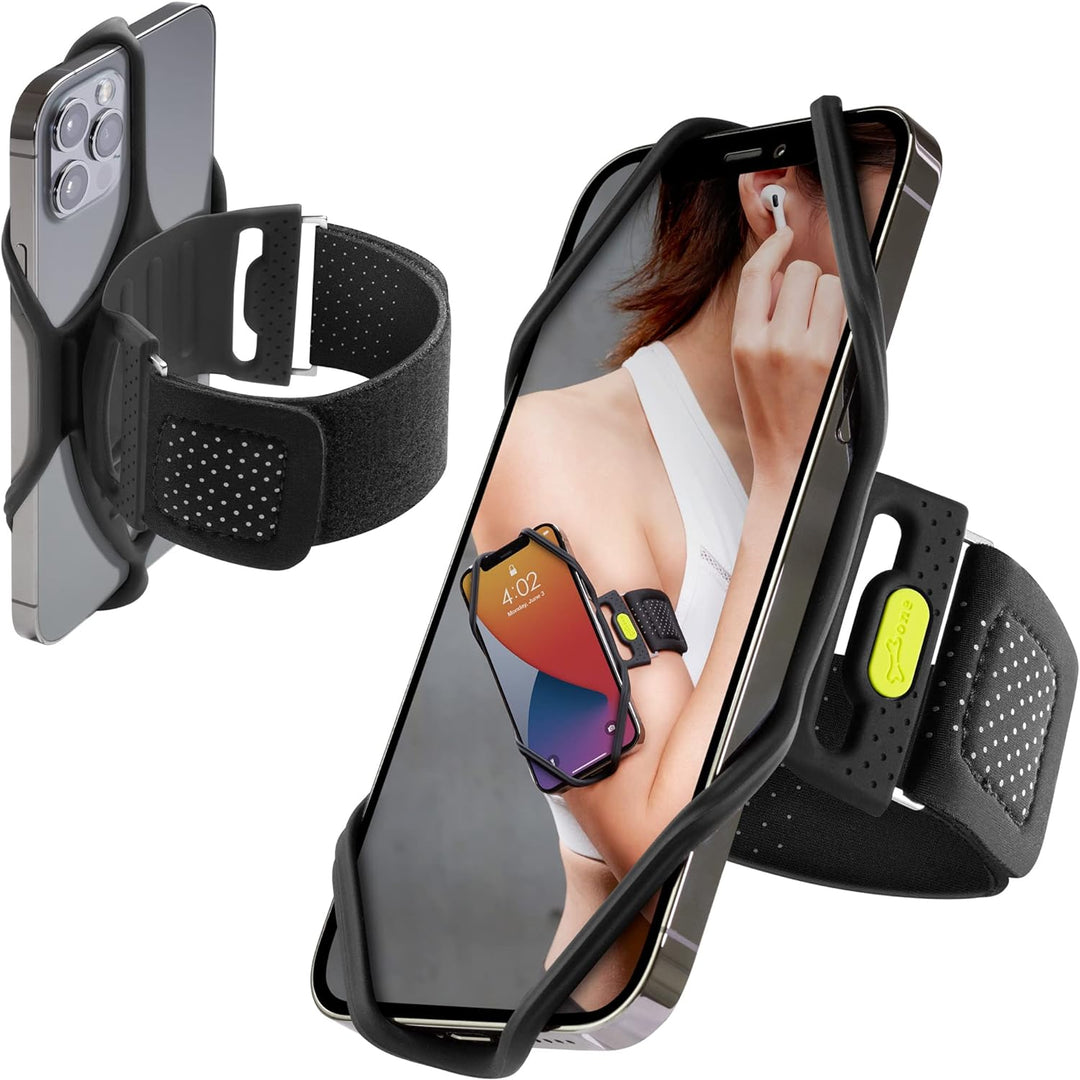 BONE Handytasche Sport zum Joggen 2, Universal Handy Joggen Zubehör, Handy Armband Joggen Leicht Han